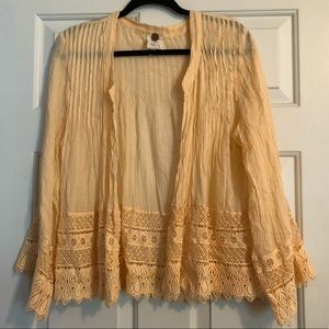 Free People Linen Cardigan